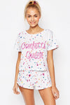 BRIDAL Confetti Queen Tee & Short Pyjama set